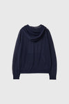 General Idea Woman Sheer Hood Knit Pullover