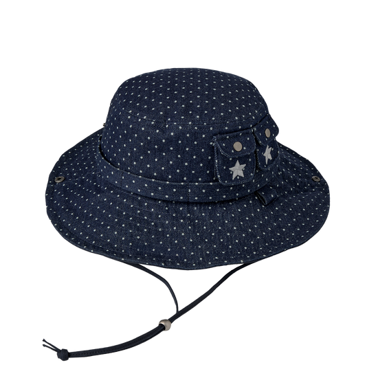 AEAE Safari Bucket Hat Mid Blue