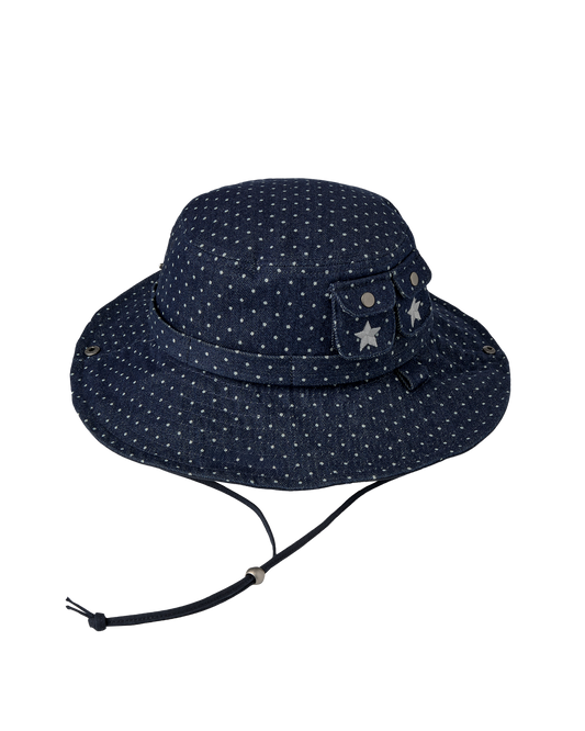 AEAE Safari Bucket Hat Mid Blue