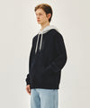 Marithé François Girbaud SHADOW CLASSIC LOGO COLOR BLOCK HOODIE oatmeal