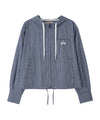 Bitter Cells Hoodie Crop Shirt Jacket