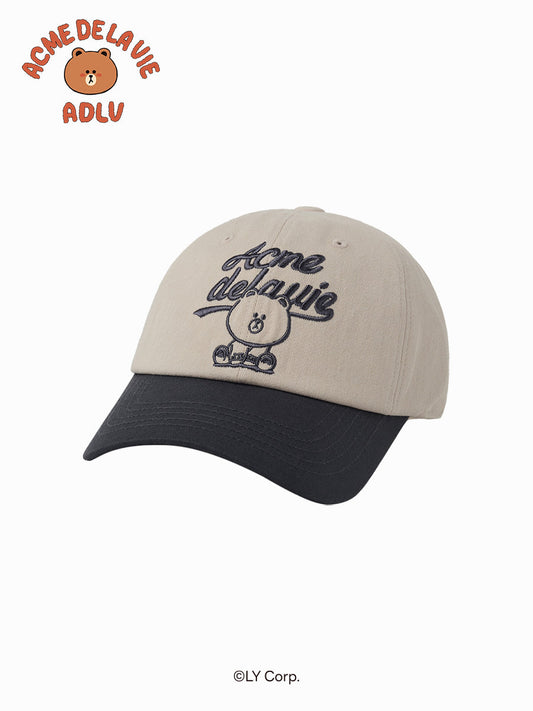 ADLV Authentic Brown Two Tone Line Friends Ball Cap