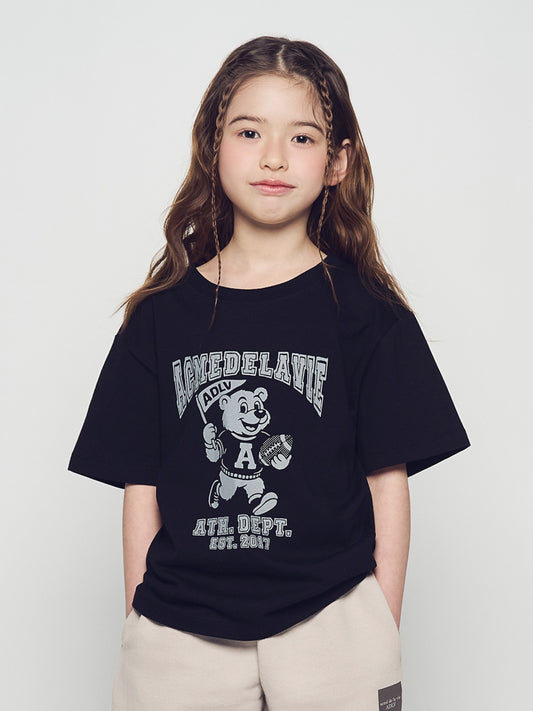 ADLV Kids Football AC Bear Short Sleeve T-Shirt