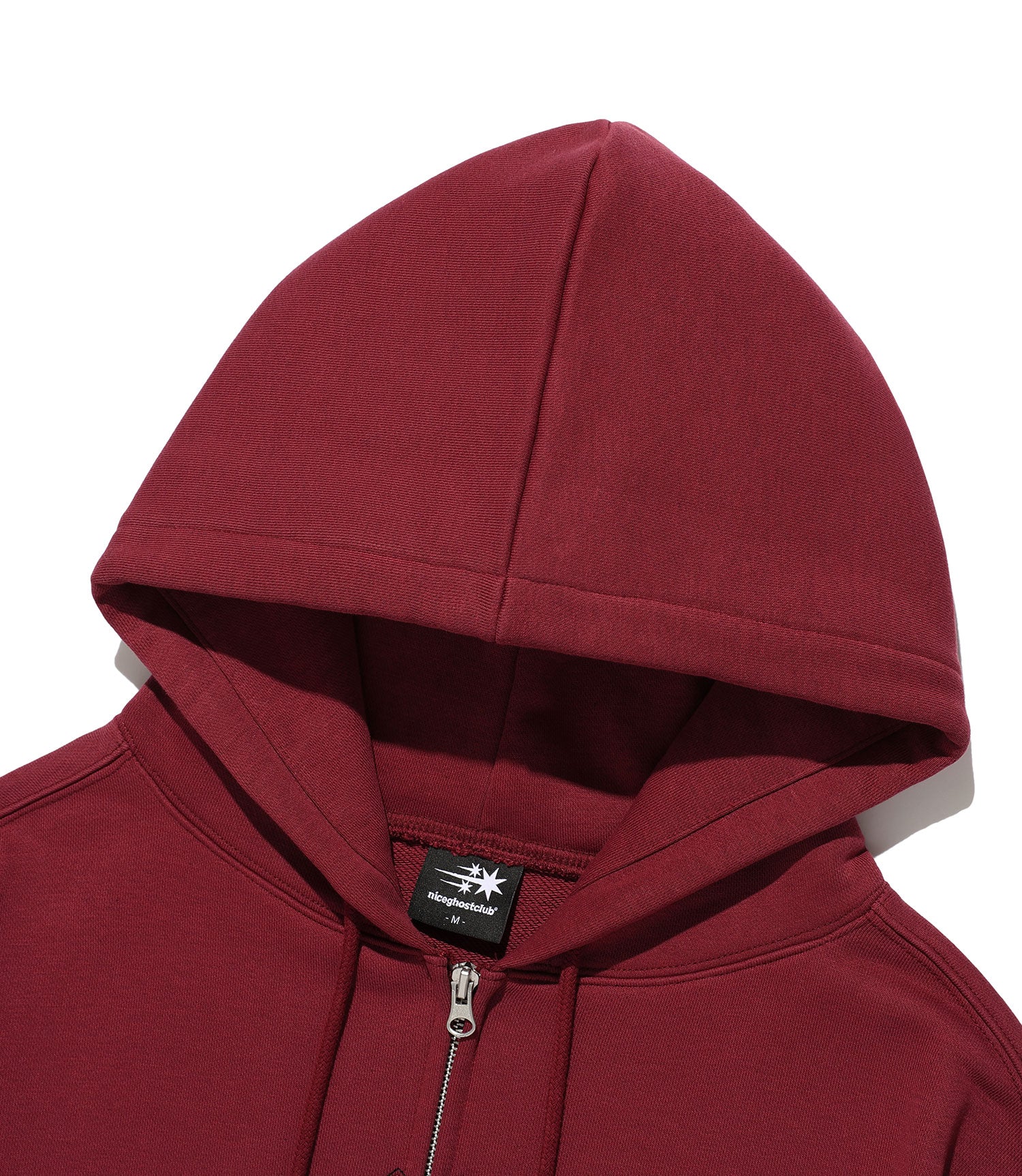 Nice Ghost Club 3 Star Appliqué Hoodie Zip Up