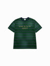 ADLV Stripe Washed Point Logo Short Sleeve T-Shirt