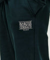 Marithé François Girbaud Kids Classic Logo Straight Sweat Pants (Brushed) Dark Green