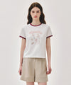 Marithé François Girbaud W PARIS GRAPHIC RINGER TEE