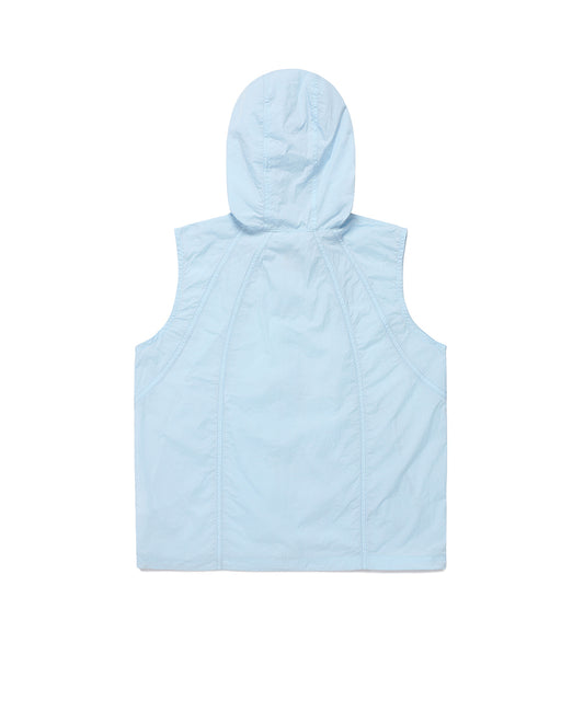 Cavish Women's Hooded Vest Wind Breaker [Sky Blue]