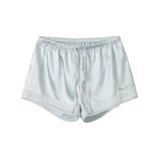 Bitter Cells Coastal Satin Shorts-Sky Blue