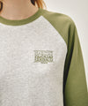 Marithé François Girbaud SMALL CLASSIC LOGO COLOR BLOCK SWEATSHIRT charcoal