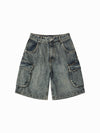 ADLV Utility Dying Denim Short Pants
