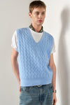 General Idea MAN Essential V-Neck Cable Knit Vest