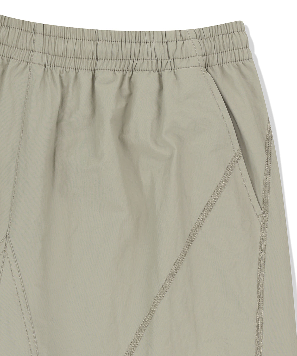Mahagrid Cover Stitch Nylon Track Short