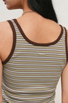 General Idea WOMAN Multi Stripe U-Neck Sleeveless