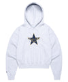 Cavish Women's Star Logo Cropped Hoodie