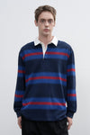General Idea UNISEX Classic Bold Stripe Rugby T-Shirt