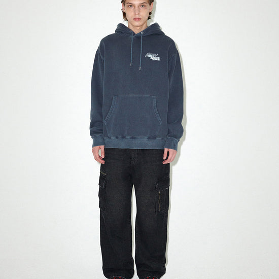Mahagrid Logo List Pigment Hoodie