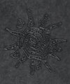 Mahagrid Washed Solar Applique Zip Up Hoodie