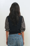 General Idea Woman Scallop Scarf Knit Vest