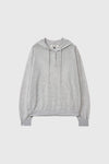 General Idea Woman Sheer Hood Knit Pullover