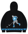 Mahagrid Hockey Knit Zip-Up Hoodie