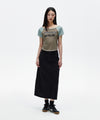 Mahagrid Off Shoulder Raglan Tee