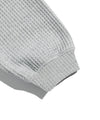 Nice Ghost Club Skull Ribbon Waffle Hoodie Zip Up [Grey]