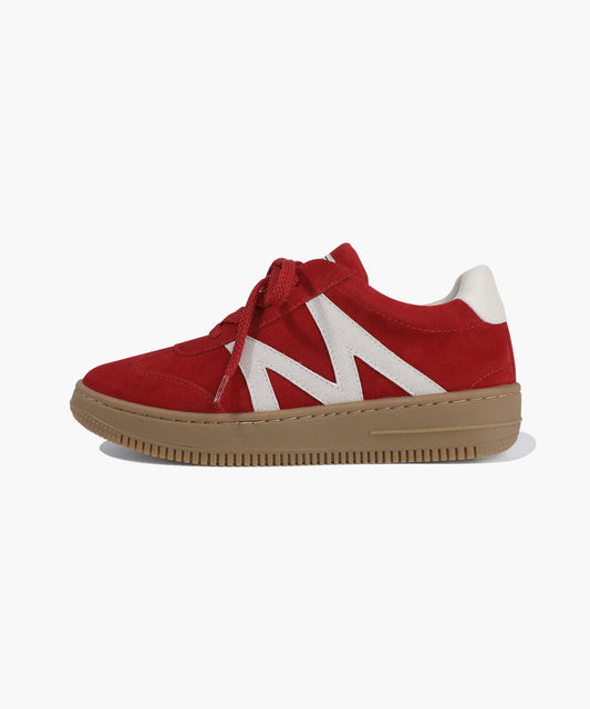 Marithé François Girbaud Kids M Logo Suede Sneakers