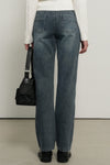 General Idea WOMAN Washed Straight Denim Pants