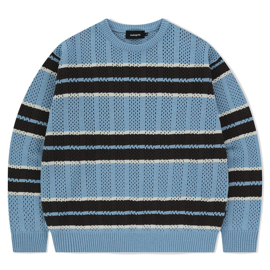 Mahagrid Mesh Stripe Knit