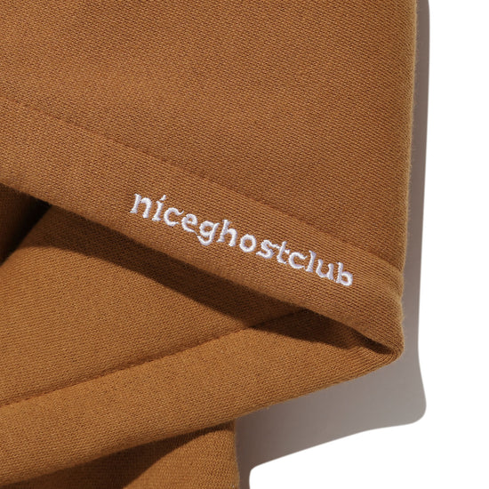 Nice Ghost Club 3STAR HALFTONE SYMBOL ZIP HOODIE [BROWN]