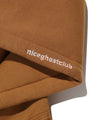 Nice Ghost Club 3STAR HALFTONE SYMBOL ZIP HOODIE [BROWN]