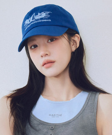 Marithé François Girbaud SAILING GRAPHIC COVERED CAP dark blue