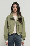 General Idea WOMAN Big Pocket Semi Crop Jacket