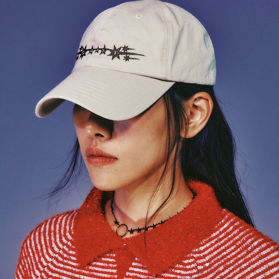 Nice Ghost Club 9 Stars Logo Cap [Beige]