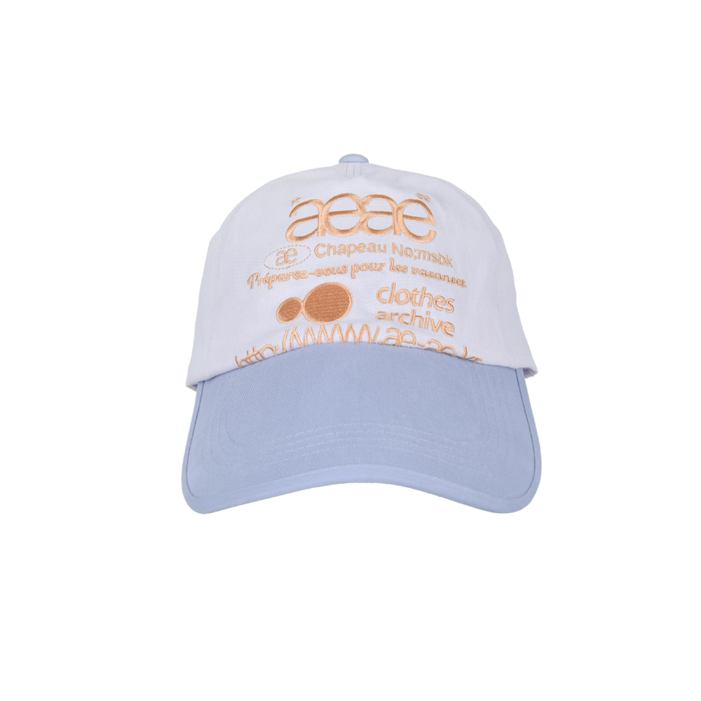 AEAE Web Logo 5 Panel Ball Cap - Greyish Purple