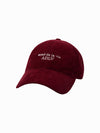 ADLV Corduroy Basic Logo Ball Cap