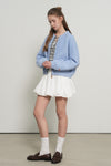 General Idea WOMAN Cotton Blend Raglan Knit Zip-Up