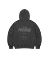 Mahagrid Slash Logo Pigment Zip Up Hoodie