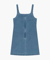 Marithé François Girbaud W DENIM SLEEVELESS DRESS light blue