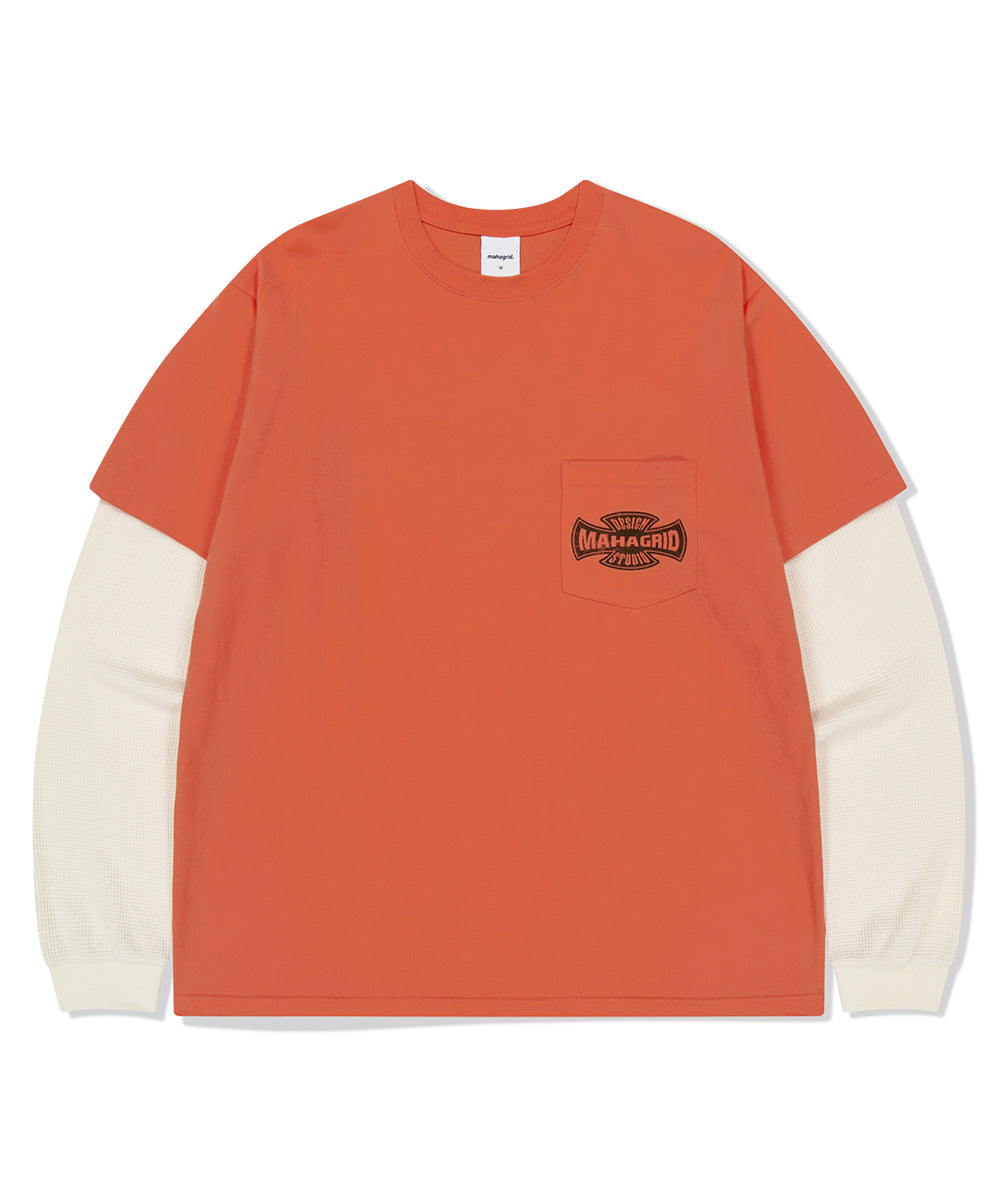 Mahagrid Cross Logo Thermal Long Sleeve Tee