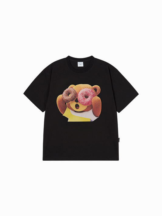 ADLV AC Bear Donut Baby Face Short Sleeve T-Shirt