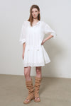 General Idea WOMAN Pintuck Low-Rise Dress
