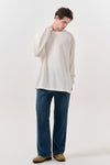 General Idea UNISEX Basic Sakariaba Long Sleeve Tee [WHITE]