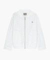 Marithé François Girbaud Kids White Eyelet Lace Zip-Up Jacket