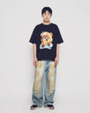 ADLV AC Bear Baby Face Tiara Short Sleeve T-Shirt