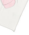 Nice Ghost Club Mimichan FFATS Pink Heart Big Big Tee [White]