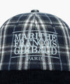 Marithé François Girbaud Classic Logo Two Tone Check Cap