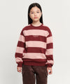 Marithé François Girbaud Kids Stripe Sweatshirt Burgundy