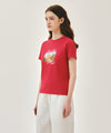 Marithé François Girbaud W AEROCOOL RESORT GRAPHIC TEE